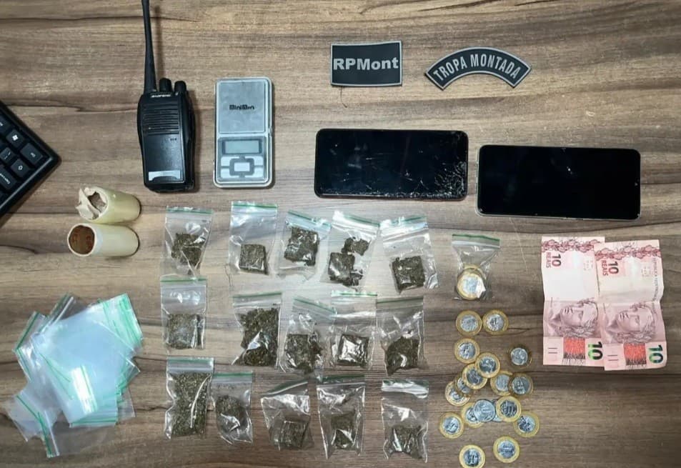 Viaturas policiais em operação urbana em Parauapebas, no sudeste do Pará.