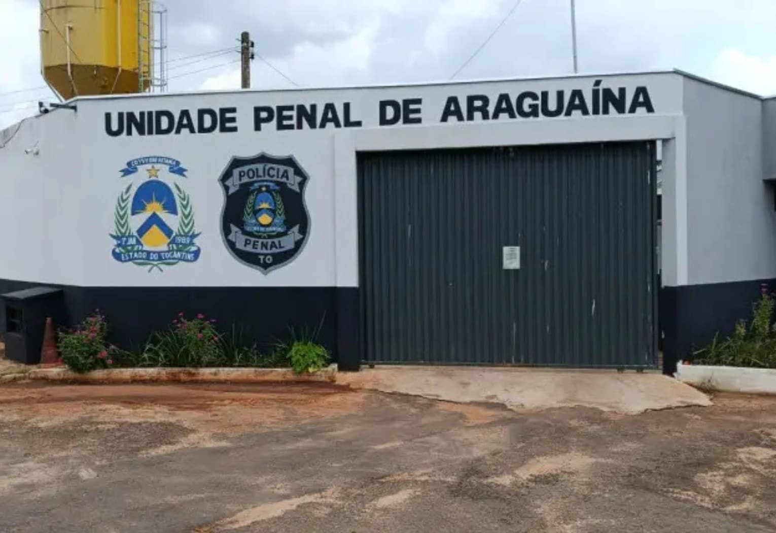 Fachada da Unidade Penal de Araguaína (UPA), no norte do Tocantins.