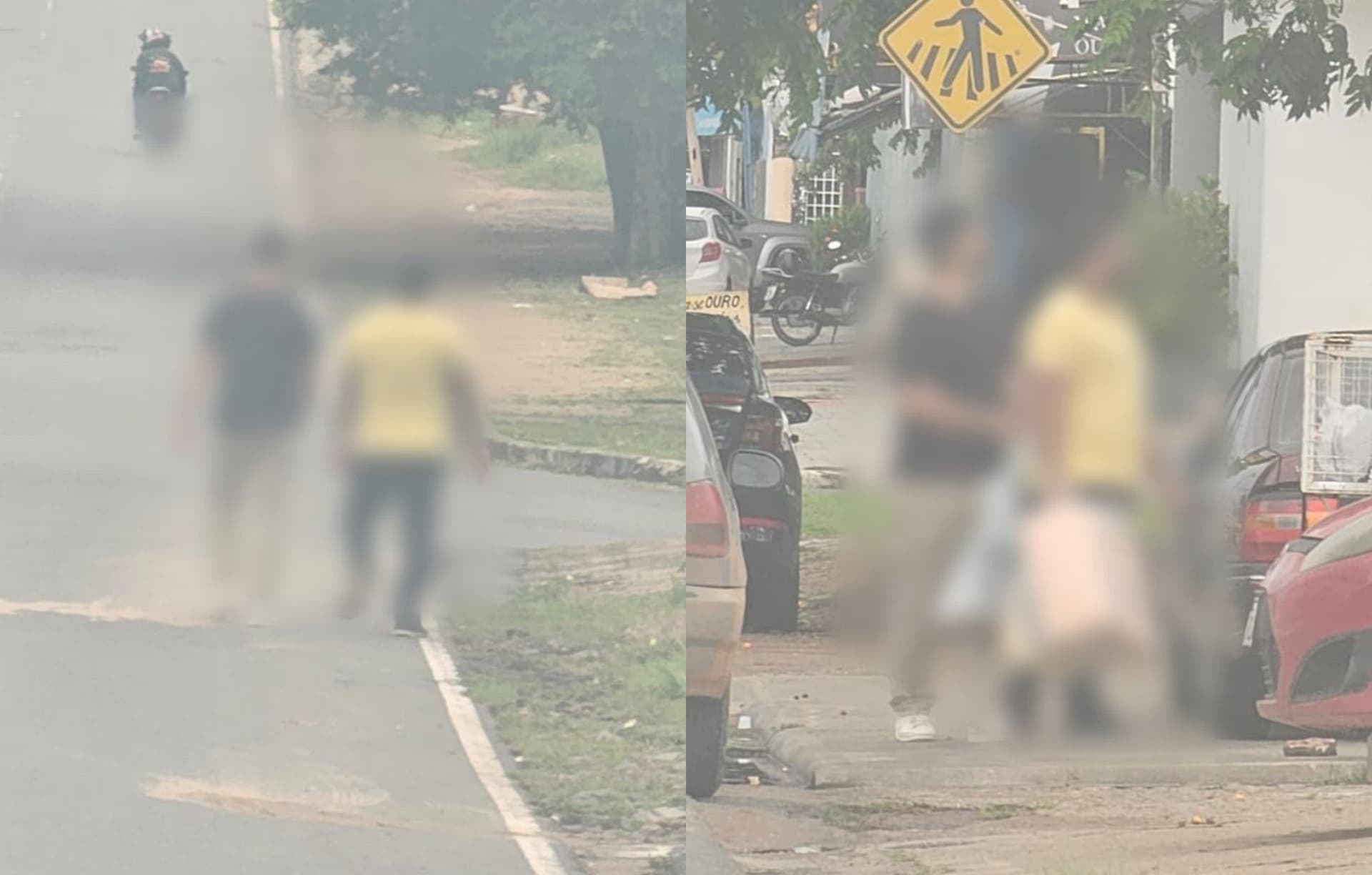 Viatura policial em ação de prisão em hotel de Boa Vista.
