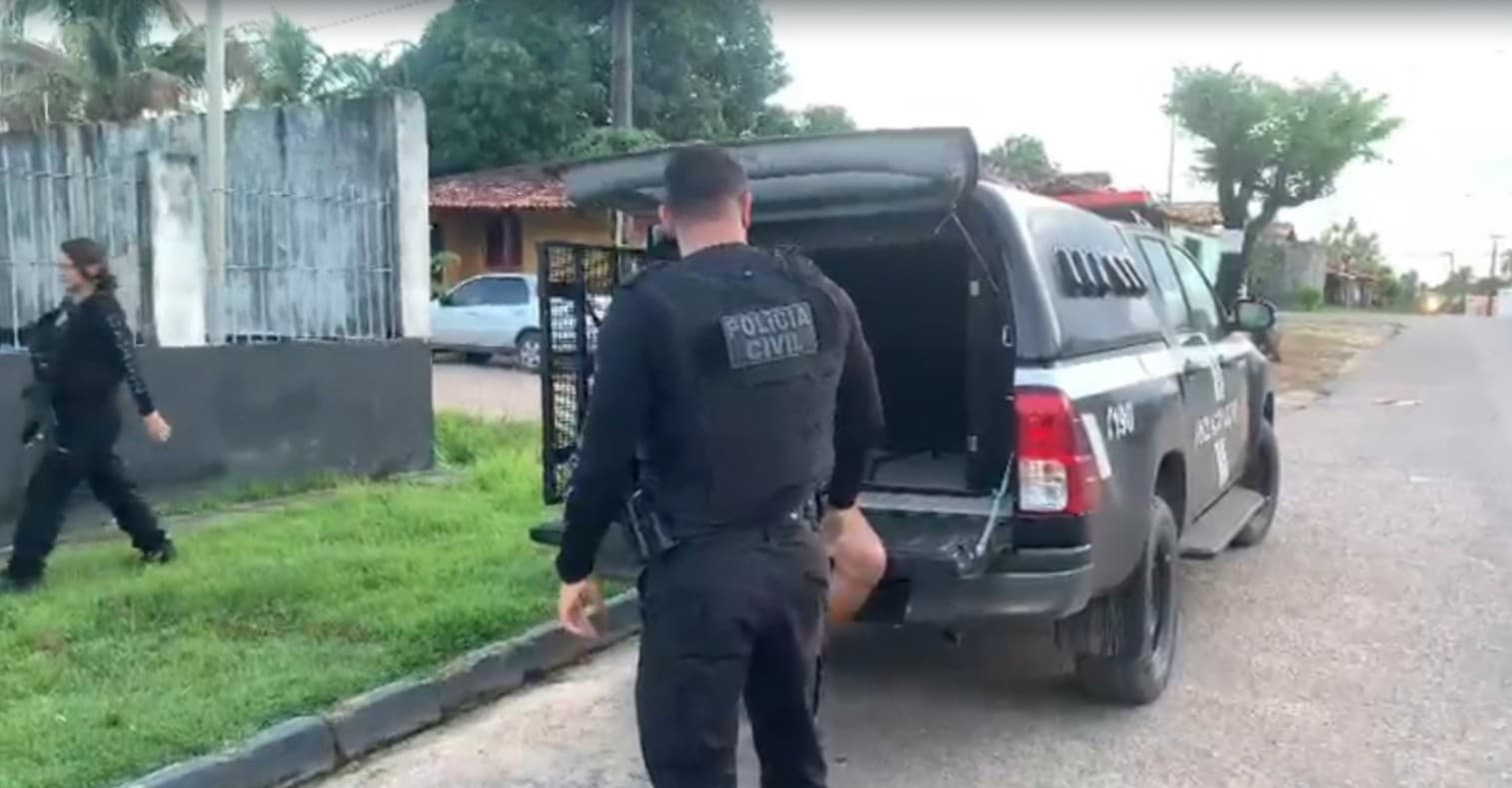 Viatura policial em operação em cidade do interior do Pará