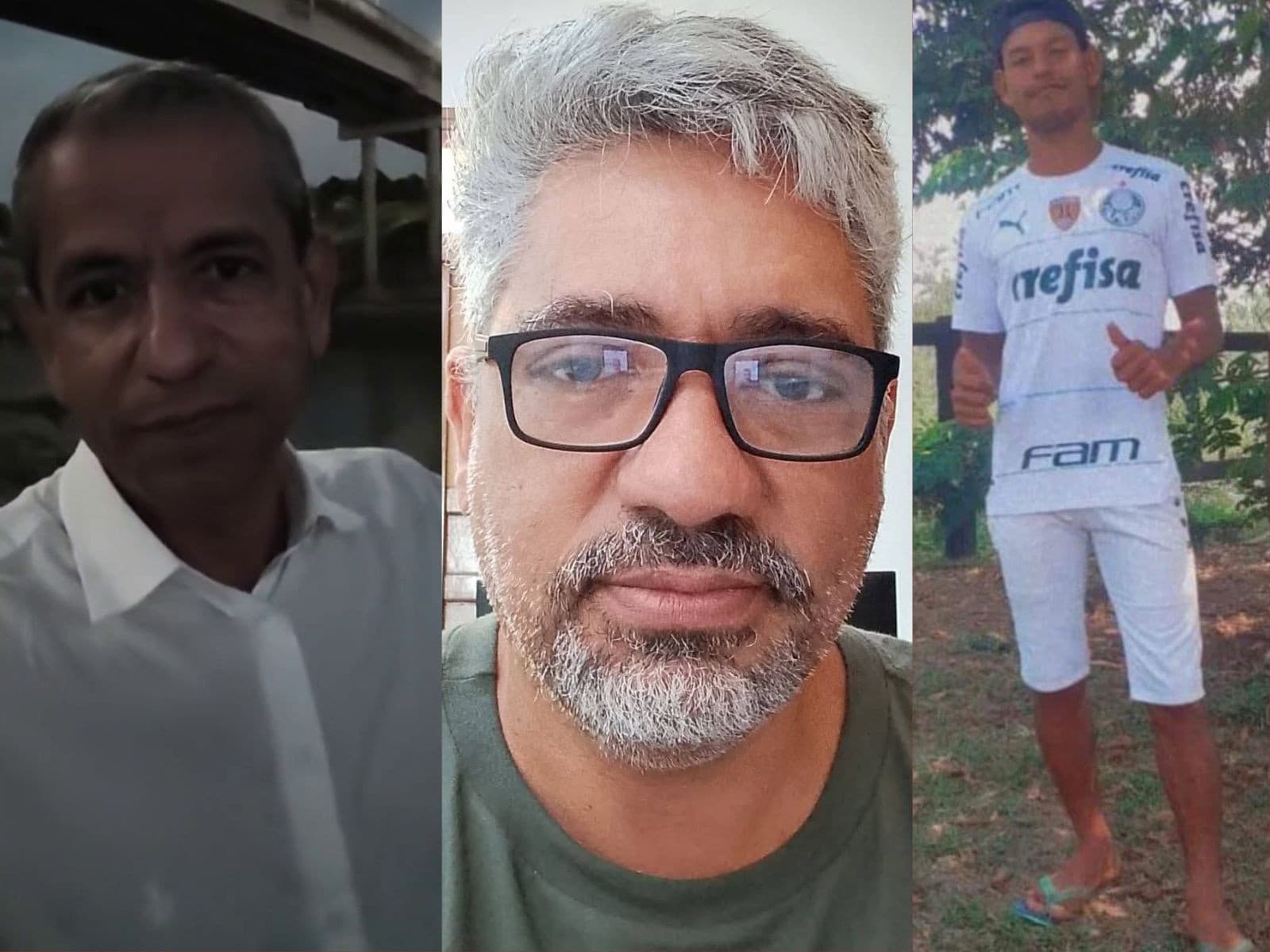 Estrutura de madeira e metal da ponte caída sobre a vegetação e leito seco em Sena Madureira.