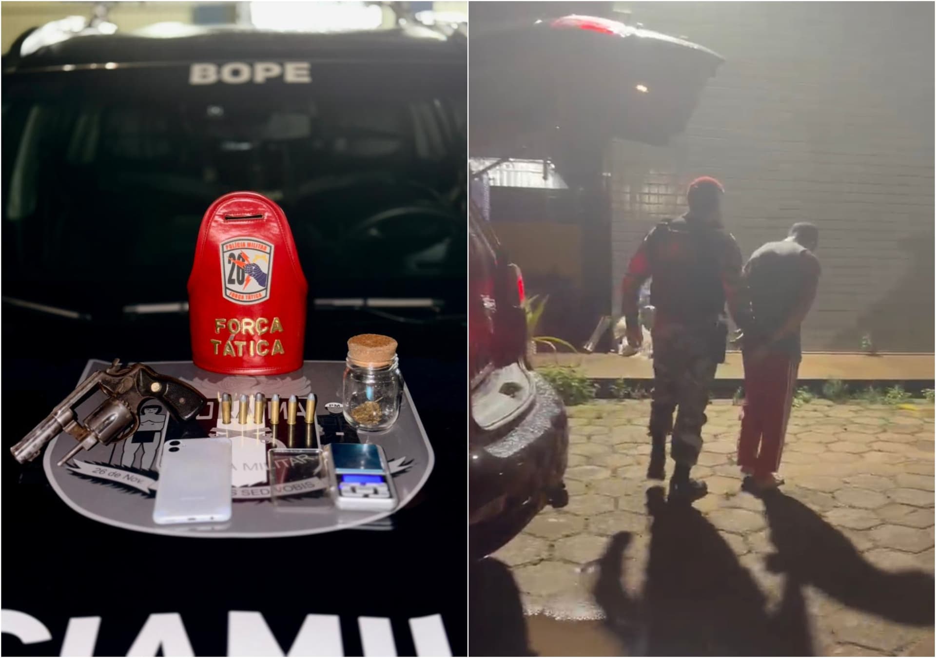 Policiais militares realizam abordagem em via pública de Boa Vista.