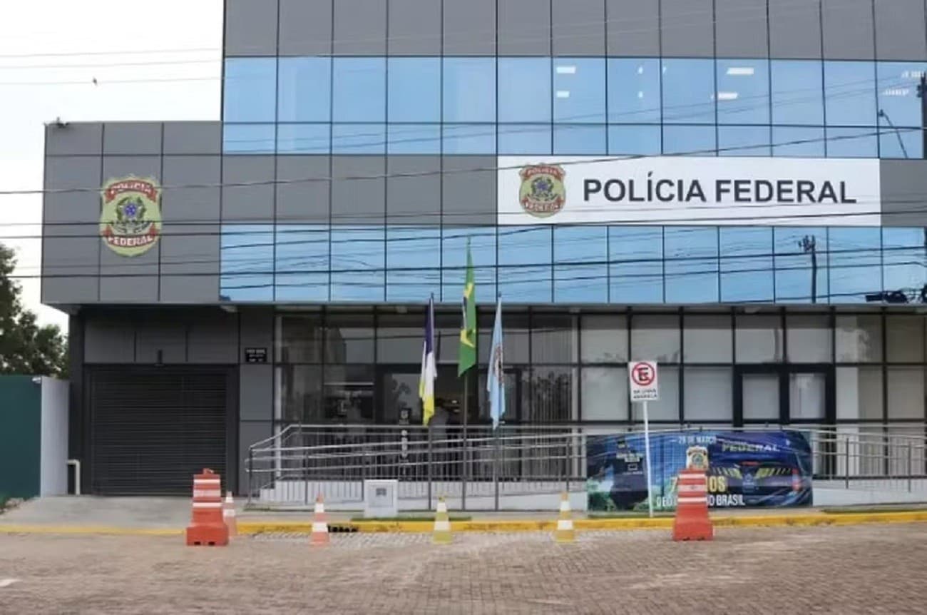 Fachada da superintendência da Polícia Federal em Palmas, onde tramita inquérito sobre fraudes.
