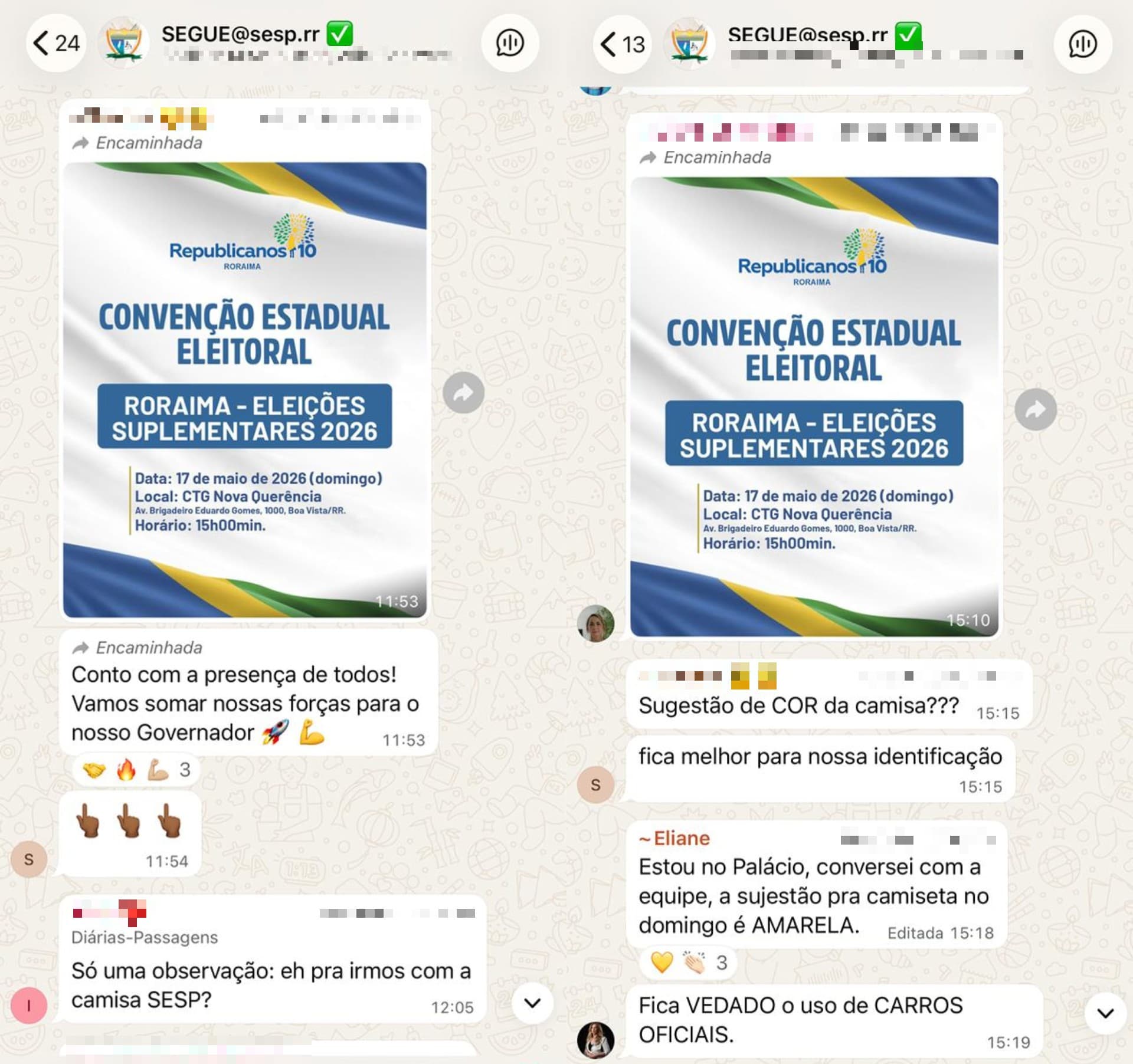 Fachada da Secretaria de Segurança Pública de Roraima em Boa Vista.