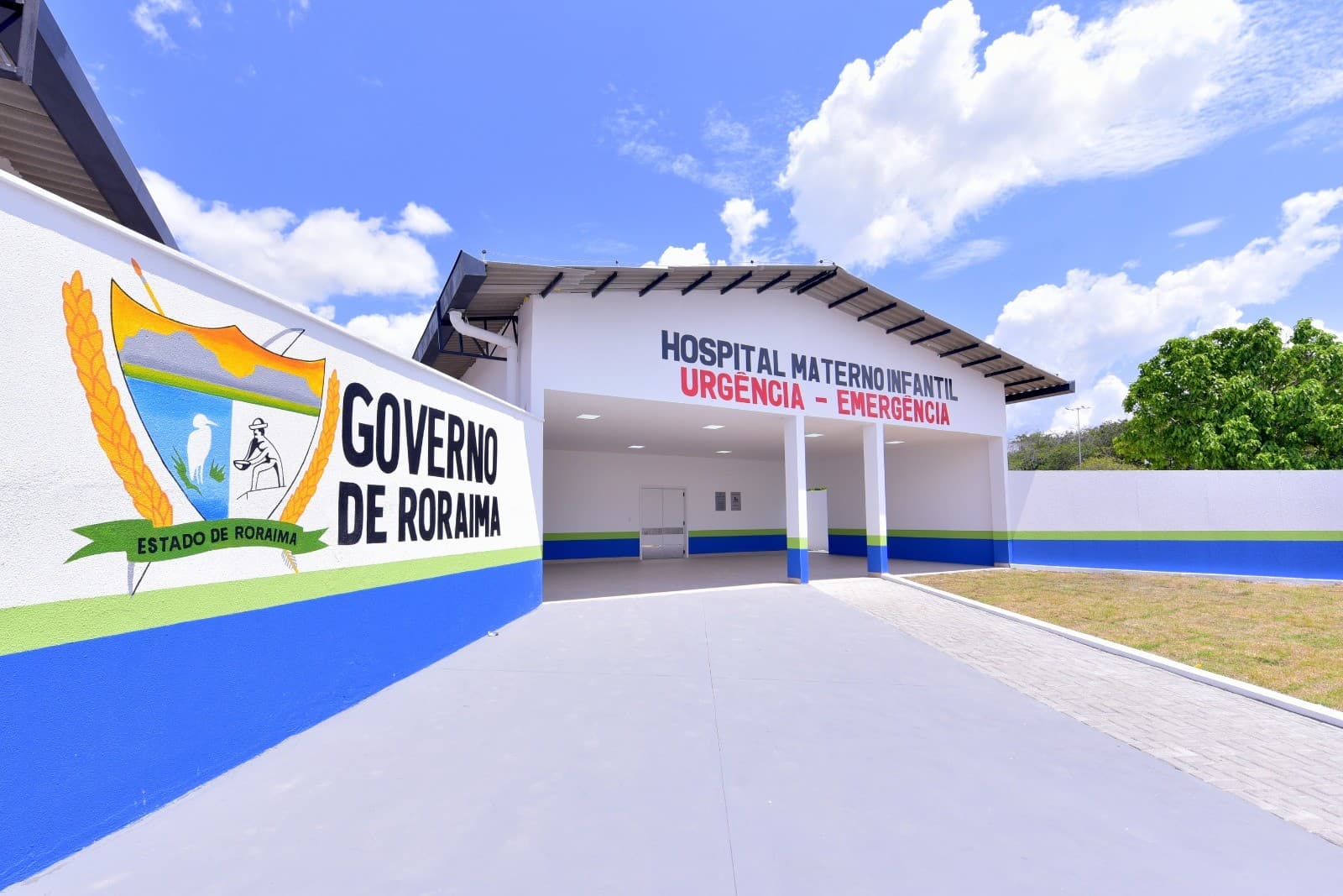 Fachada do Hospital Materno Infantil Nossa Senhora de Nazareth em Boa Vista.